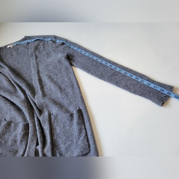 Madewell Merino Wool Blend Oversized Duster Cardigan Grey XXS - Picture 6 of 6